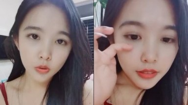 【夏阿夏雪】，广东小李沁，极品明星脸，清纯初恋脸，全裸自慰，蝴蝶逼粉嫩撸管佳作