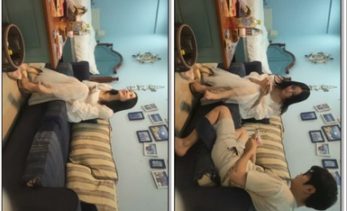 【锤子探花】2600约操高端外围，超近视角深喉，小伙太猛了，人肉打桩机搞得受不了