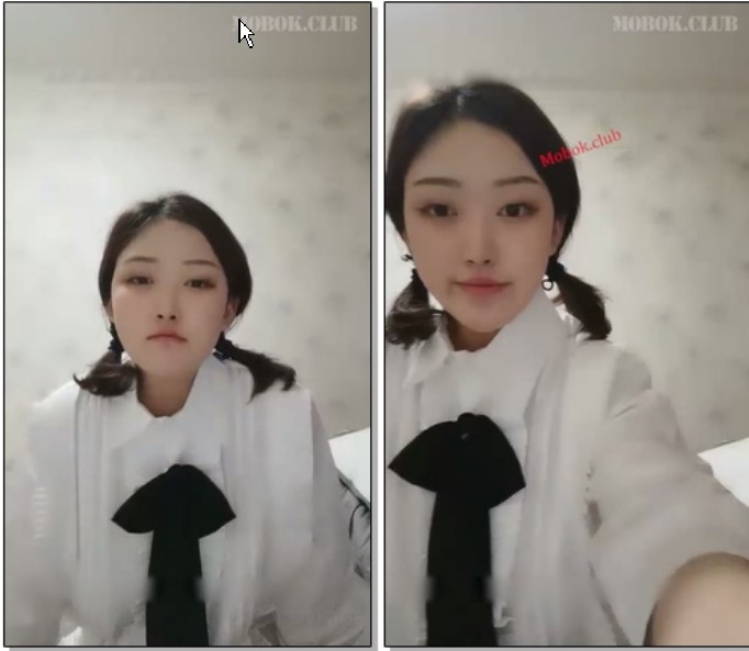 紮倆短發小辮子清純甜美萌妹子,奶子發育的真大,大的有點下垂了,乳暈更誘人