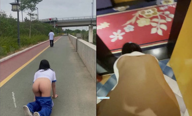 露出界女神『琳琳』最新内部私拍专享 电梯口啪啪招电梯开门的路人揩油摸B 高清720P版