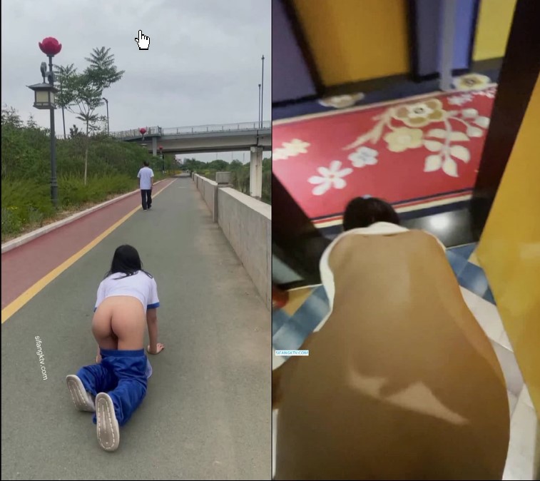 露出界女神『琳琳』最新内部私拍专享 电梯口啪啪招电梯开门的路人揩油摸B 高清720P版