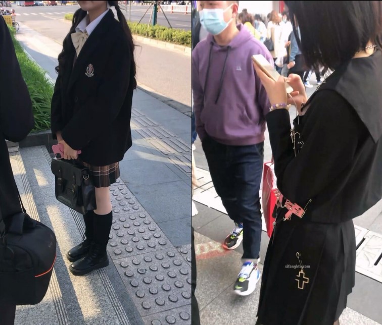 3290 大神专挑年轻的学生妹跟拍偷拍集合B，竟敢用闪光，几十个学生妹