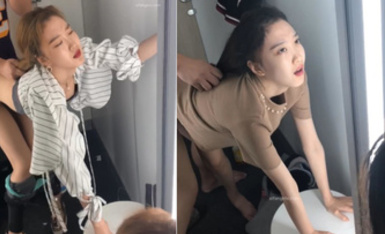 黃頭發韓系風格長腿蜜臀美少女，和男友做愛長達半小時的小視頻集合！妹子顏值非常高 美腿修長，竟調教成母狗（1）