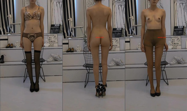 服裝店模特的全裸賣家秀