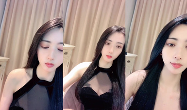 【甜桃】高挑模特身材~黑絲長腿~勾引脫衣秀 (7)