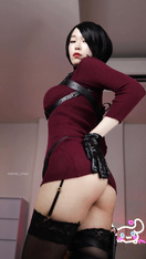 高顏值身材火辣御姐Coser「meriolchan」OF露臉大尺度私拍 又純又欲阿黑顏視覺效果拉滿【第一彈】 (2)