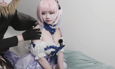 【草莓羽衣】cos原神心海啪啪_胡蘿卜插逼_1