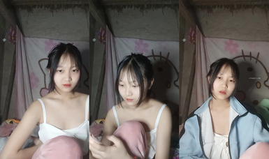 長相清純的學生妹在宿舍直播大秀，長的還怪可愛的 (3)