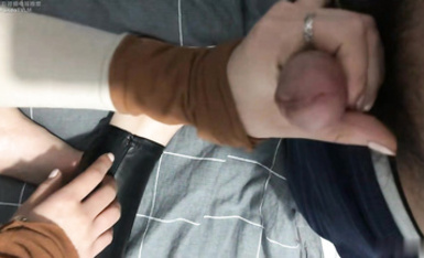 足控足交-皮褲紅色指甲足交 2