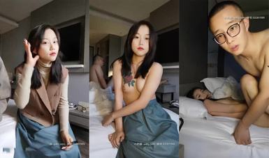 【大一學生妹呀】下午沒課跟小男友酒店開鍾點房，粉嫩鮑魚超喜歡啪啪