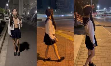 極品美女戶外露出 (4)